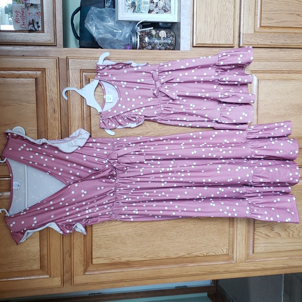Mommy and Me Dresses size M and 2T